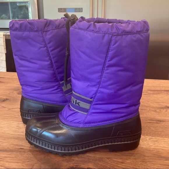 Kamik 6 purple black insulated winter duck boots - Picture 6 of 16